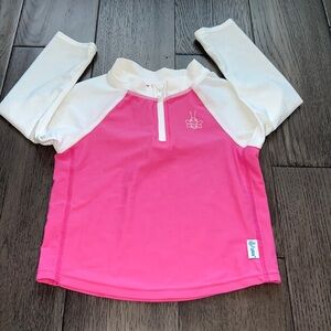 NWOT I play UPF 50 + long sleeve girls, swimwear top